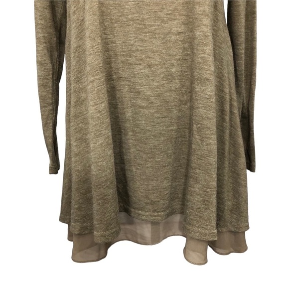 UMGEE Mocha Lightweight Layered Sweater Tunic - Picture 10 of 13